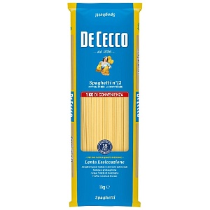 Макаронные изделия DE CECCO №12 Spaghetti (Спагетти) 1кг*12