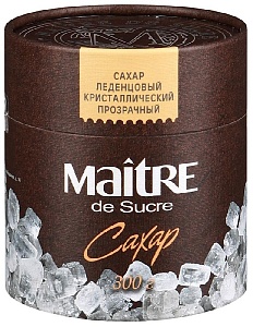 Сахар MAITRE DE SUCRE леденцовый прозрачный /картон/ 300г*6