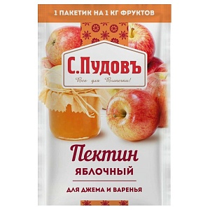 Пектин С.Пудовъ яблочный для джема и варенья /пакет/ 10г*20