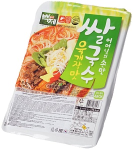 Лапша BAEKJE YUKGAEJANG быстрого приготовления со вкусом супа Юккедян 92г*30