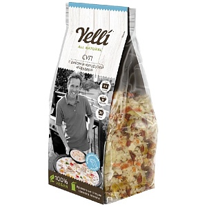 Суп YELLI с рисом и кукурузой Чаудер 190г*12