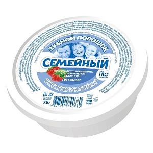 2304 Зубной порошок "Семейный", 75г/48шт