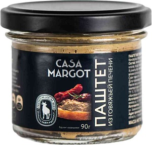 Паштет CASA MARGOT из говяжьей печени /стекло/ 90г*10