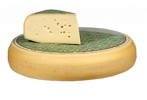 Сыр MARGOT FROMAGES Вайзенкейзе резервный, п/твердый, с глазками, 50% жирности ~3кг