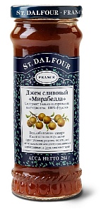 Джем St.Dalfour Слива "Мирабелла" 100% фруктов БЕЗ САХАРА /стекло/ 284г*12