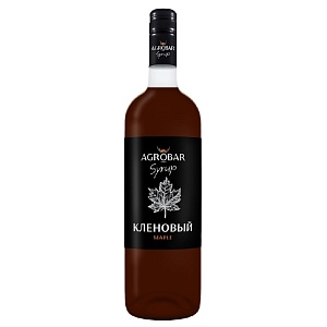 Сироп AGROBAR Кленовый (Maple) /стекло/ 1л*6