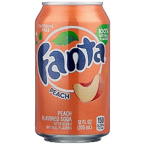 Напиток FANTA PEACH (США) Персик сильногазированный /жесть/ 0,355*12