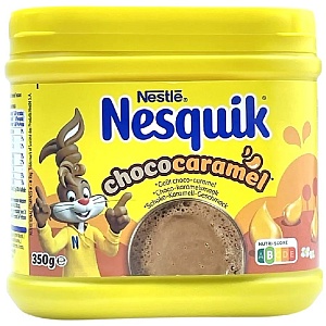 Какао NESQUIK ChocoCaramel напиток КАРАМЕЛЬ /пластик/ 350г*12