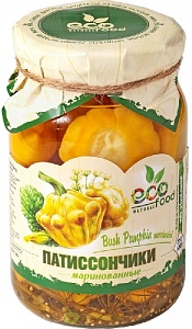 Патиссончики ECOFOOD маринованные /стекло/ 680г*8