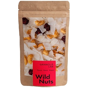 Смесь WILD NUTS ореховая Кешью, Кокос, Вишня /пакет/ 85г*15