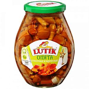 Опята LUTIK 11087 отборные в маринаде /стекло/ 580мл*12