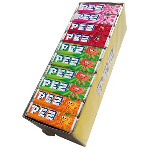 Конфета PEZ Fruit Mix фруктовая АССОРТИ (блок) 8,5г*50