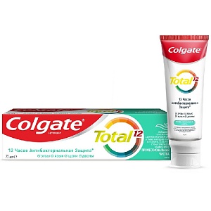 Colgate З/паста ТОТАЛ 75мл Проф.чистка ГЕЛЬ /12*48/