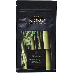 Чай KIOKO SENCHA листовой зеленый /пакет/ 100г*8