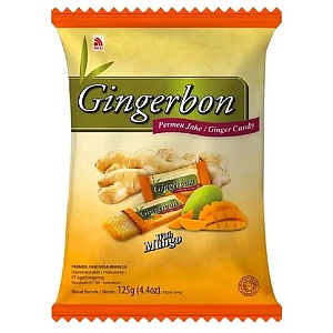 Конфеты GINGERBON MANGO имбирные с манго /пакет/ 125г*20