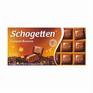 Шоколад SCHOGETTEN молочный с шокол. кремом,печеньем, карамелью 100г*15