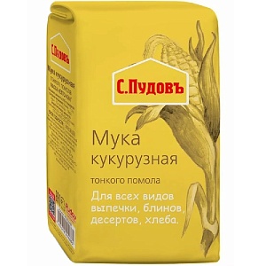 Мука С.Пудовъ кукурузная бум/пак 450г*6