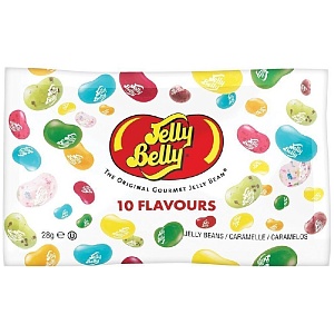 Драже JELLY BELLY 10 FLAVOURS жевательное ассорти 10 вкусов /пакет/ 28г*30