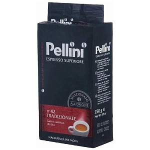 Кофе PELLINI ESPRESSO SUPERIORE TRADIZIONALE №42 молотый /вакуум/ 250г*20