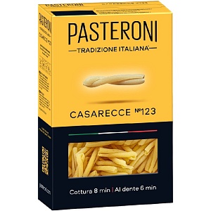 Макаронные изделия PASTERONI CASARECCE №123 / Казаречче /картон/ 400г*12