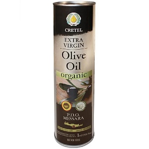 Масло СRETEL оливковое ORGANIC EVOO AC 0,3-0,6 /жесть/ 1000мл*12