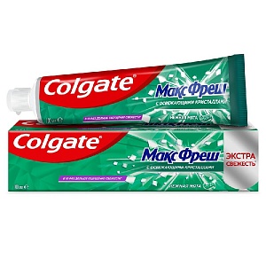 Colgate З/паста   МАКС ФРЕШ Нежная Мята 100мл / Зеленая туба/12*48/
