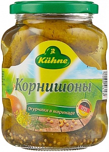 Корнишоны KUHNE /стекло/ 330г*10