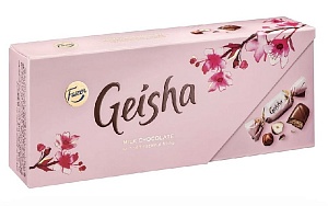 Конфеты FAZER Geisha из молочного шоколада с начинкой из тертого ореха /картон/ 270г*12