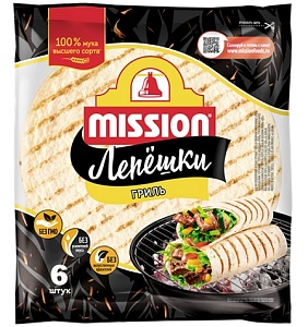 Лепешки DELICADOS Mission оригинальные пшеничные ГРИЛЬ 250г*10