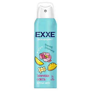 EXXE  Женский дезодорант Тропическая свежесть Tropical freshness, 150 мл (спрей) /6/