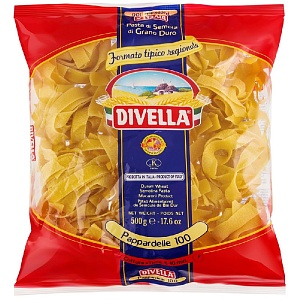 Макаронные изделия DIVELLA Nidi di semola №100 PAPPARDELLE гнезда 500г*12