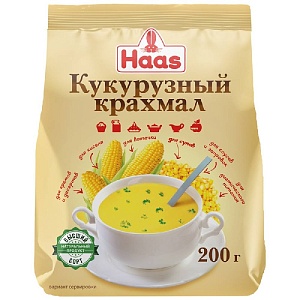 Крахмал HAAS кукурузный 200г*10