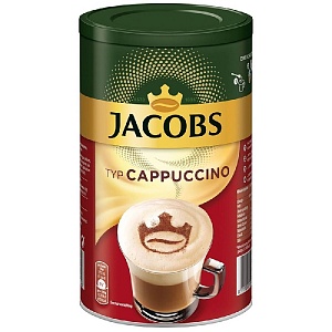 Напиток JACOBS CAPPUCCINO Кофейный растворимый /жесть/ 400г*6