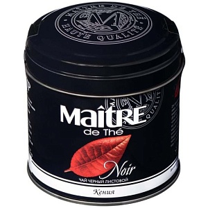 Чай MAITRE DE THE черный Noir КЕНИЯ /жесть/ 100г*6