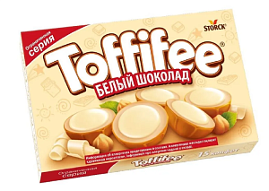 Конфеты TOFFIFEE белый шоколад 125г*1