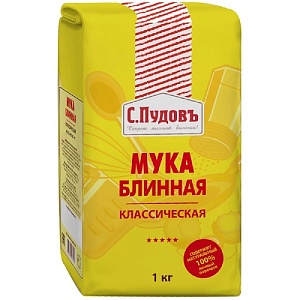 Мука С.Пудовъ блинная классическая бум/пак 1кг*8