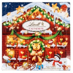 Адвент-календарь LINDT TEDDY Рождественский /картон/ 115*10