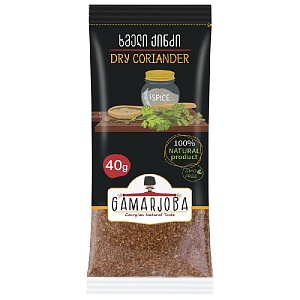 Специя GAMARJOBA Кинза (Кориандр) /пакет/ 40г*20