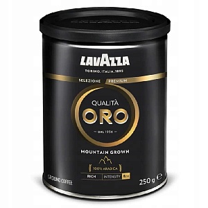 Кофе LAVAZZA QUALITA ORO MOUNTAIN GROWN молотый /жесть/ 250г*12