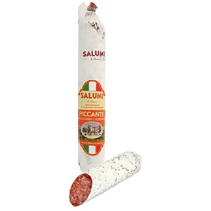 Колбаса SALUMI di Reggio сыровяленная полусухая "Салями с острым перцем" 200г*10