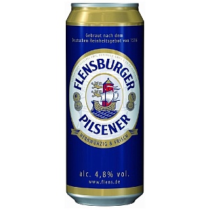 Пиво FLENSBURGER PILSENER 4.8% светлое /жесть/ 0,5л*24