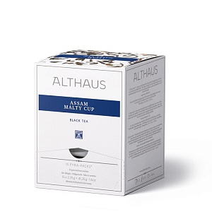Чай ALTHAUS Assam Malty Cup Ассам Молти Кап (2,75г*15) пирамидки /картон/ 41,25г*12