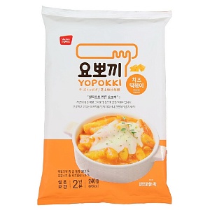 Токпокки YOPOKKI Cheese Сырный (рисовые палочки с соусом 2 порции) /пакет-вакуум/ 240г*24
