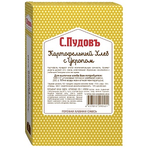 Смесь хлебная С.Пудовъ "Картофельный хлеб с укропом" карт/кор 500г*15