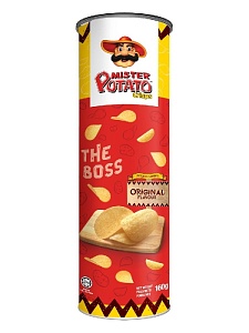 Чипсы картофельные MISTER POTATO оригинальные Original /туба/ 160г*14