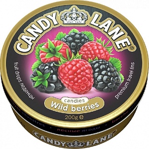 Леденцы CANDY LANE Лесные ягоды 200г*24