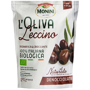 Маслины MONINI BIO Leccino без косточки /дойпак/ 150г*8