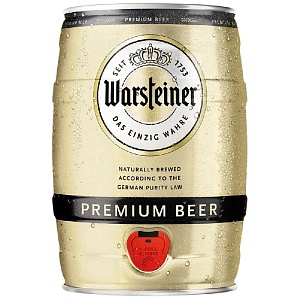 Пиво WARSTEINER Premium 4.8% светлое фильтрованное /жесть/ 5л*2