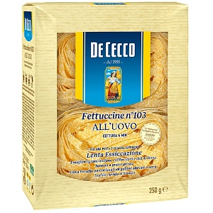 Макаронные изделия DE CECCO №103 яичные Fettuccine all'uovo (Феттуччине) 250г*12