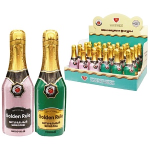 Шоколад фигурный Бутылочка "Golden Rule" /шоубокс/ 40г*24